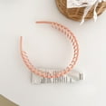 thumbnail image 4 of Hair band headbands for women/Girls Non-slip hairband Comfy Hair Hoop Resin teeth Comb, 4 of 5