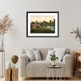 thumbnail image 4 of Historic Framed Print, Cathedral from Wye Meadows Hereford England, 17-7/8" x 21-7/8", 4 of 9