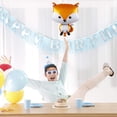 thumbnail image 4 of Globos de aluminio Mylar para baby shower, niños, animales del bosque, suministros para fiestas de cumpleaños, decoraciones, 25 pulgadas, 5 unidades, 4 of 5