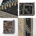thumbnail image 4 of Manta bohemia reversible de algodón, estilo hippie, para decoración de habitación, de doble cara (Eclipse lunar negro, 127 x 152 cm), 4 of 5