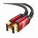 thumbnail image 1 of wonima11 8K Displayport Cable 1.4, DP to DP Cable 6.6ft(8K@60Hz, 2K@240Hz, 4K@144Hz, 32.4Gbps), Compatible with Gaming Laptop TV PC Computer Monitor-Red, 1 of 1