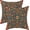 Boho-7, variant on Boho Pillow Covers 16 x 16 Set of 2, Burgundy Red Bohemian Ethnic Carpet Pattern Design Decorative Outdoor Throw Pillows Linen Red Print Farmhouse Cushion Pillow Covers for Sofa Couch Decor