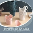 thumbnail image 3 of 6 Pcs Insulated Cup Holder Portable Anti-scalding Desktop Disposable Coffee Cups Tumblers Business Milk Sleeves Office, 3 of 6
