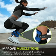 ProsourceFit Ankle Weights Set of 2 with Adjustable Comfort Fit