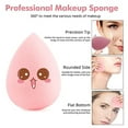 thumbnail image 4 of Makeup Sponge, Wet & Dry Makeup Sponge Set, Liquid Beauty Blender, Powder, Cream, Multi-Shape Foundation Makeup Tools Makeup Egg Set with Gift Box, 4 of 5