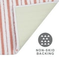 thumbnail image 5 of Better Homes & Gardens Signature Soft Tufted Stripe Bath Rug, Old Rose & White, 20" x 34", 5 of 11