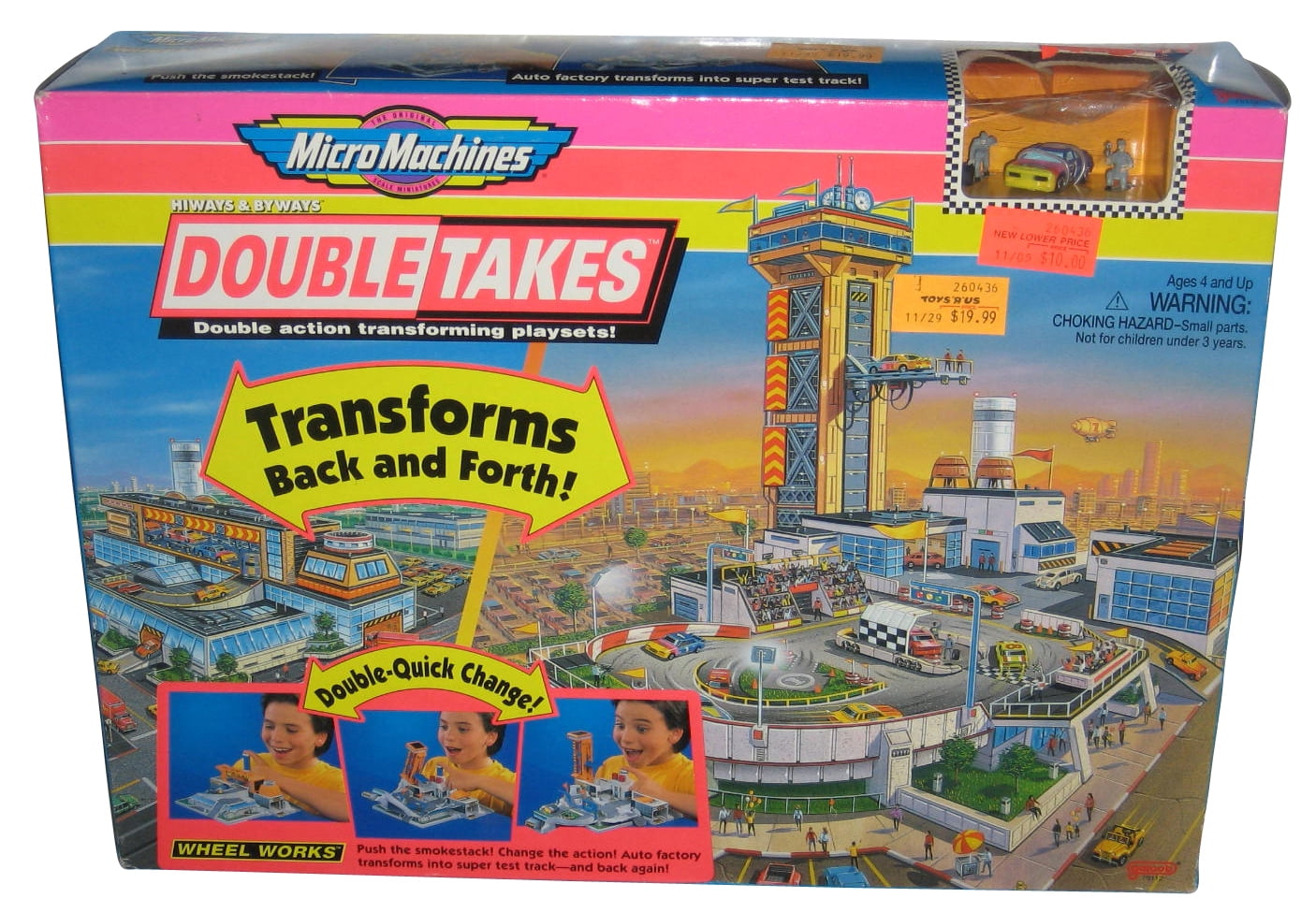 Micro Machines Wheel Works Double Takes Transforming Toy Set