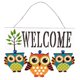 thumbnail image 1 of Bienvenida De Búho, Cartel De Puerta, Cartel Colgante De Pared Para Puerta Delantera, Decoración Del Hogar Speravity HA039904-01, 1 of 6