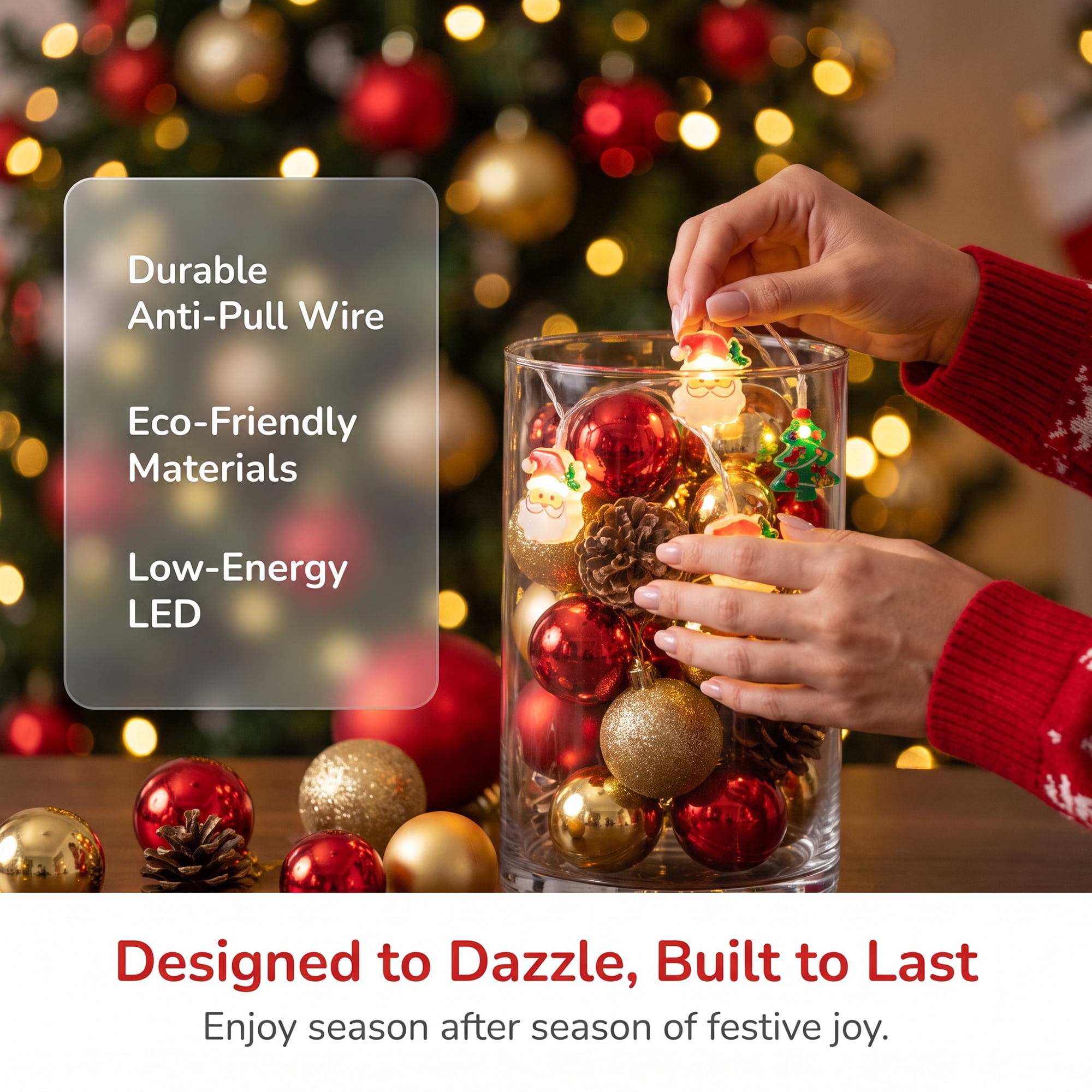 Unique Bargains Fairy Lights for Decor and Festive 6.6 ft Multicolor USB Powered