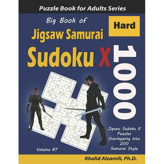 Khalid Alzamili Big Book of Jigsaw Samurai Sudoku X (Paperback) Logic Puzzles for Adults
