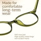 thumbnail image 3 of Gafas de bloqueo de luz azul con monturas redondas transparentes, 3 of 9