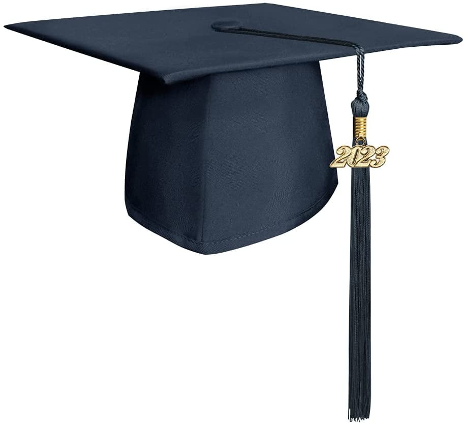 Endea Graduation Matte Cap & Tassel (Navy Blue, 2023)