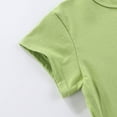 thumbnail image 6 of Lovzfmll Boys & Girls Comfort Fit Short Sleeve Tee, Solid Color Casual Play Top, Soft Everyday Essential Shirt for Newborn 12-24 Months, 6 of 9