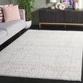 thumbnail image 2 of SAFAVIEH Rumi Crispian Solid Polyester Shag Area Rug, Ivory/Light Beige, 8' x 10', 2 of 7