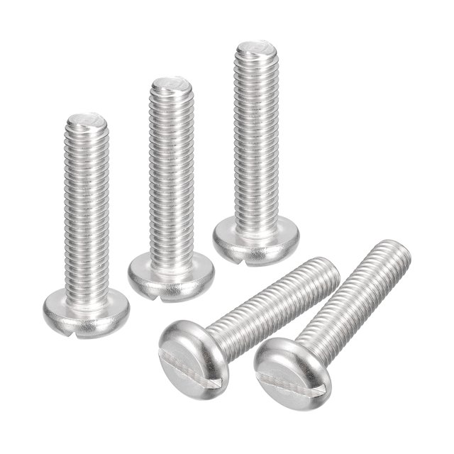Tornillos de máquina de Acero inoxidable 304 Unique Bargains 5uds M8x35mm Ranurada
