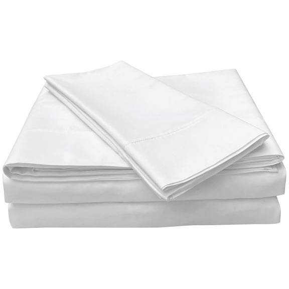 Manhattan Heights 4pc. Cotton Flat Weave Percale Sheet Set