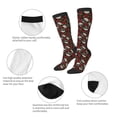 thumbnail image 3 of Pofeuu Red Rose Skull Print Stockings, Adult Running Hiking Socks for Youth and Adult, 3 of 6
