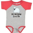 thumbnail image 3 of Inktastic My Meemaw Loves Me Lamb Boys or Girls Baby Bodysuit, 3 of 5
