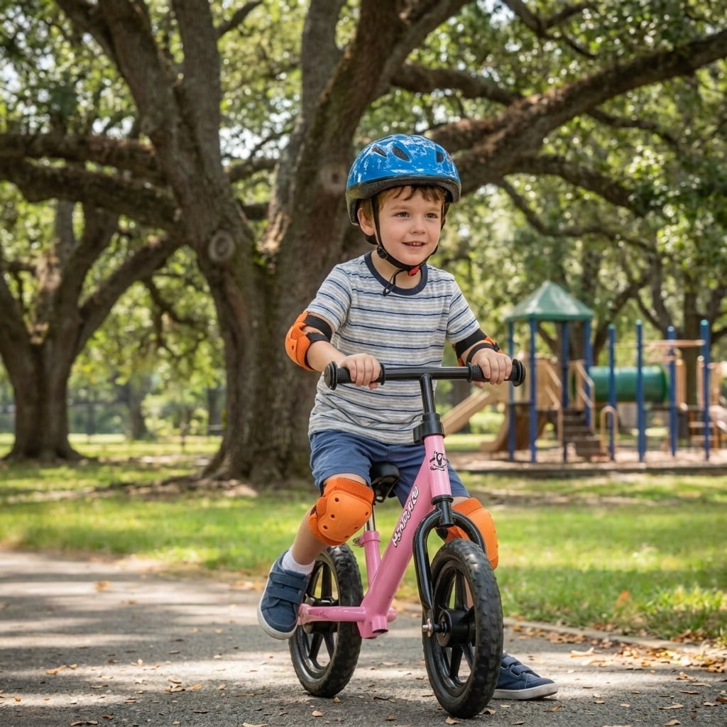 Redsmile Toddler Balance Bike for Ages 2-5, No Pedal Training Bike with Adjustable Seat and Handlebar, Lightweight Kids Balance Bike, Pink
