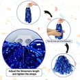 thumbnail image 5 of UDIYO Cheerleading Pom Poms with Plastic Handle, Metallic Foil Cheer Pom Poms for Team Spirit Sports Dance Cheering Kids Adults, 5 of 6