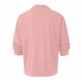 thumbnail image 4 of IAJDKMEK Men's Long Sleeve V-Neck Polo Shirts - Button Pocket Casual Top, Utility Style Mens Polo Shirts with Soft Knit, Modern Shirts for Men with Refined Relaxed Look,Pink XL, 4 of 5