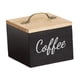thumbnail image 3 of Porta cápsulas de café con tapa, caja de exhibición, contenedor de almacenamiento de madera versátil, café Negro, 3 of 9