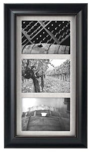 with HD Real Glass and 3.5X5 Mat,Wall and Tabletop Display,Hanging Hardware Included Set of 4 WUIRCCX 4X6 Picture Frames in Blackwash