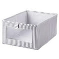 thumbnail image 1 of Panier de Rangement en Tissu Pliable Grand Bac de Rangement Cube de Rangement avec Fenêtre Transparente, 1 of 10