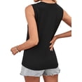 thumbnail image 5 of Hibeli Women's Lace Hollow out Crew Neck Sleeveless Tank Top, 5 of 5
