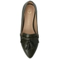 thumbnail image 5 of Journee Womens Jannah Pointed Toe Tassel Comfort Loafer Flats, Widths Available, 5 of 10
