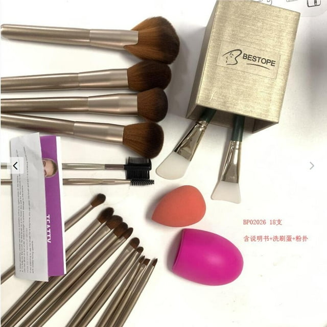 1 Set Pasty Brushes Household Supplies Beauty Tools Kit Daily Use Cosmetics Props Set for Female Girls Teenagers Adults Students