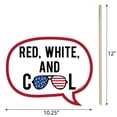 thumbnail image 3 of Big Dot of Happiness Funny Stars & Stripes - Memorial Day, 4th of July and Labor Day USA Patriotic Party Photo Booth Props Kit - 10 Piece, 3 of 5