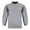 Grey, variant on toraway Summer Clothes Pocket Protector for Men Shirt with Badge Cotton Insert Long Sleeved T Shirt Amei Click Small Neckline Inside Bottoming Shirt Fall Men's XL