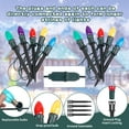 thumbnail image 4 of DAYBETTER 25.7ft Christmas Pathway Lights Outdoor, with 20pcs Multi-Color E17 C9 Bulbs, Hangable/Pluggable String Lights for Garden Decor, 4 of 7