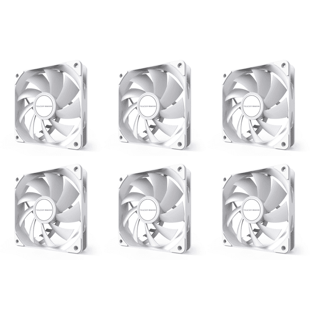 Ventilador Enfriador 120mm PWM Rodamiento Hidráulico 4 Pines Carcasa 12V Radiador CPU () Blanco