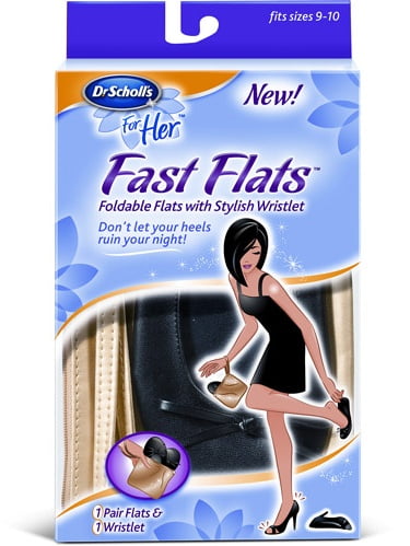 dr scholls fast flats foldable ballet flats