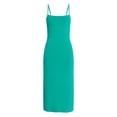 thumbnail image 3 of No Boundaries Sleeveless Square Neck Midi Dress, Women's & Women's Plus Sizes XXS-4X, 3 of 4