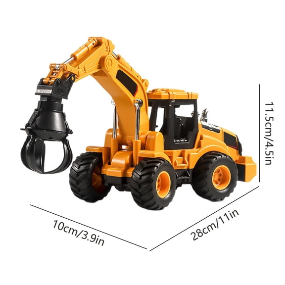 Engineering Vehicle Toy with Inertial Simulation Drilling Rig, Realistic Construction Model Car for Kids Educational Role Play and Gift Ideas