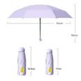 thumbnail image 6 of Tnobhg 1 Set Sun Umbrella Strong Reinforced Structure Windproof Convenient Five-folding Sunny Rainy Umbrella Travel Supply, 6 of 8