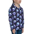 thumbnail image 3 of Fotbe crystal Skull Pattern Youth Pullover Hooded Sweatshirt, Boys Hoodie, Kangaroo Pocket Hoodie for Kids Girls -X-Large, 3 of 6