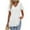 White^, variant on Jjayotai Womens Plus-Size Tunics, Short Sleeve Tops, V Neck Eyelet Shirts, Summer Outfits for Women, Women's Going Out Blouses Hot Pink^ S