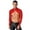 Red, variant on Alvivi Men's Faux Leather Crop Top Long Sleeves Shrug Muscle Tops Front Zipper Shrug Clubwear Red XXL