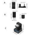 thumbnail image 5 of CIYISON USB 3.1 Type C Female to female 90 Degree Right Angle Male to 2 Female Adapter, 5 of 13
