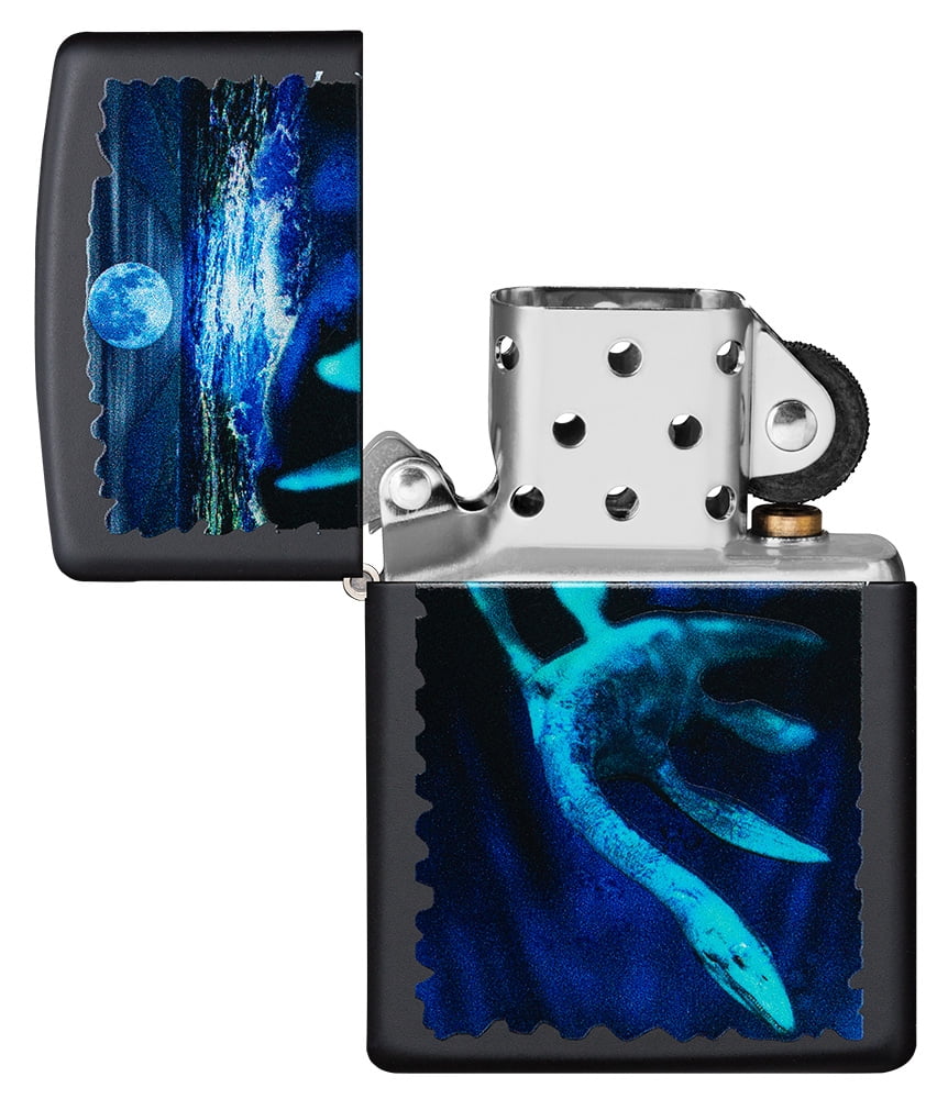 Zippo Black Light Loch Ness Design Pocket Lighter