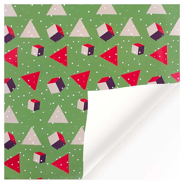 1PCs ( 70cmX50cm, 4.11 Square Feet)Single-sided Christmas Wrapping Paper, Classic Santa Claus And Other Patterns