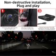 thumbnail image 4 of Car HUD Display GPS Speedometer Fatigue Driving Warning KM/h MPH Setting Compass for Cars Trucks Bikes MotorcyclesWhite Light, 4 of 5
