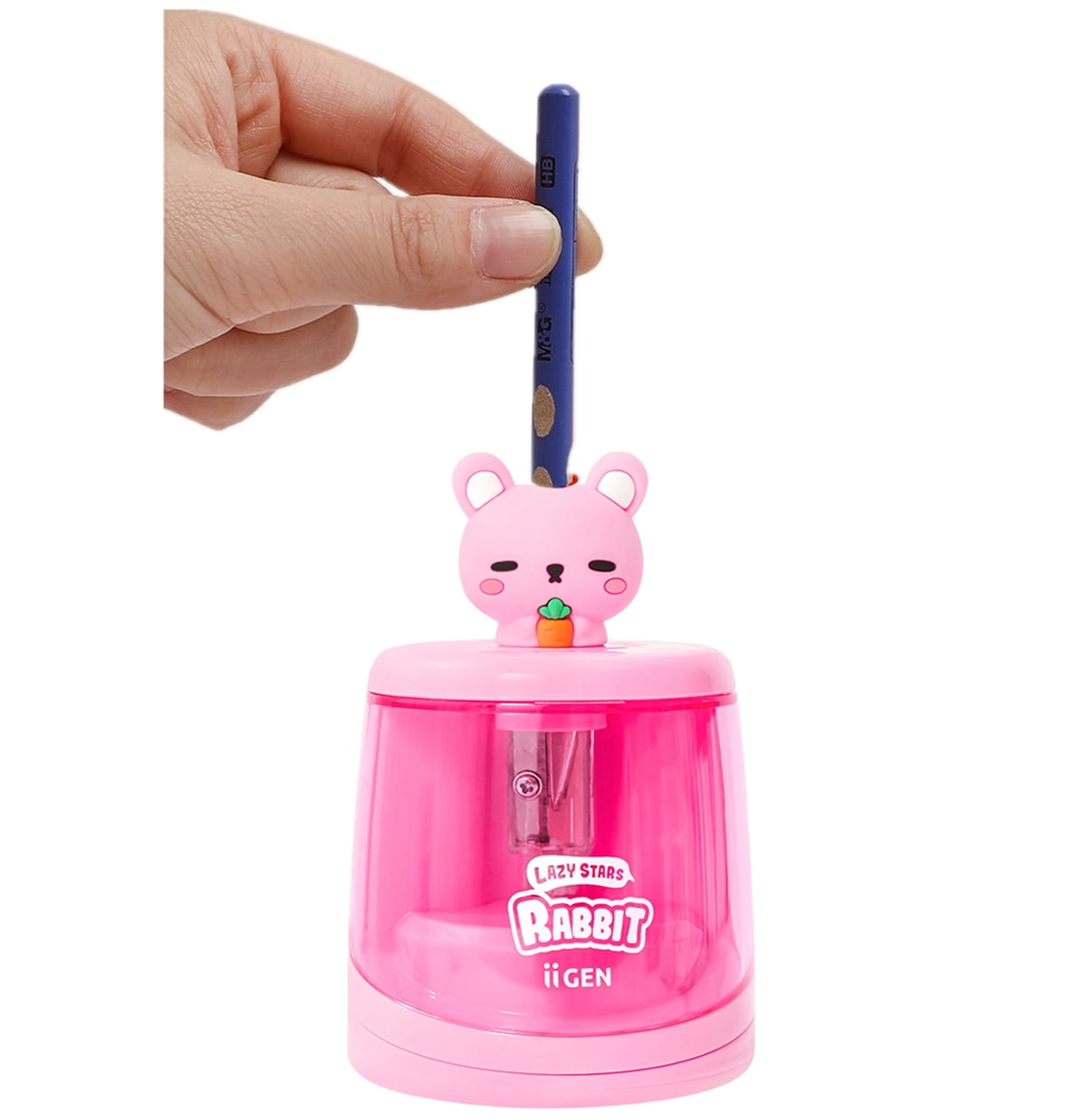 Deli Electric Pencil Sharpener,Suitable for No.2 Pencils Colored Pencils, USB & Battery Operated, Pink