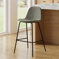 thumbnail image 3 of Pemberly Row Velvet Performance Counter Height Stools (Set of 2) in Silver, 3 of 7