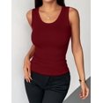 thumbnail image 3 of Zeagoo Womens Tank Tops 2025 Scoop Neck Ribbed Sleeveless Top Casual Basic Slim Fitted Knit Cami Tee Shirts, 3 of 5