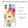 thumbnail image 4 of Colorful Flower Pattern Case for iPhone 12,Aesthetic Art Design Pattern Soft TPU Bumper Case Cover, 4 of 5
